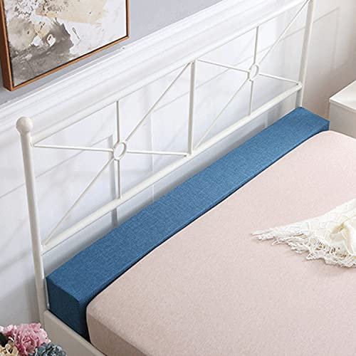 Yuing Bettlückenfüller Schließe Lücke zwischen Kopfteil und Matratze, Langes Bettbrücke Matratzenverlängerung Twin-zu-Kingsize-Bett, Weiches Lückenfüller (180x10x10cm,Blau)