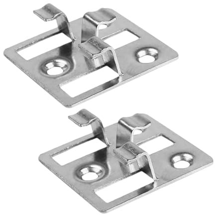 WPC Terrassendielen Clips,100 Stück Edelstahl Terrassenclips Terrassenbefestigung Stahl Clips Versteckte Abstandhalter für WPC BPC Terrassendielen (Silber, Spalt 3mm Höhe 8mm)