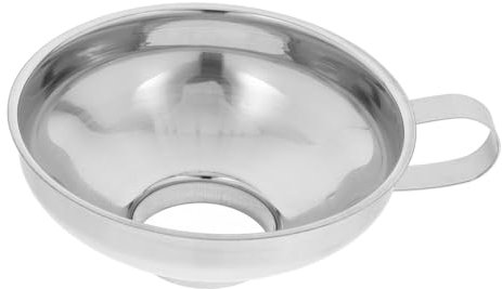 SOLUSTRE Imbuto Per Conserve in Acciaio Resistente Imbuto Bocca Larga Per Barattoli Con Utensile Flessibile Per Scolare Bottiglie e Barattoli