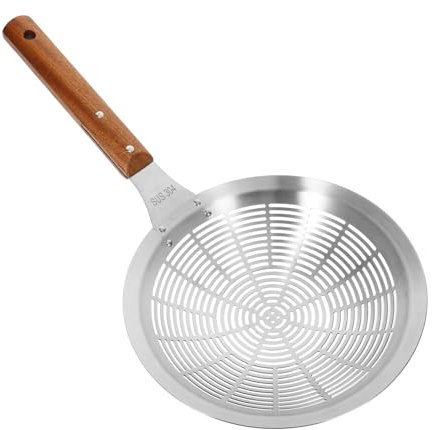 OFFSCH Cuchara Skimmer De Acero Inoxidable Colador Ranurado Ergonómico Para Pasta Verduras y Frituras Colador Multifunción Resistente y Ligero Para Cocina Doméstica