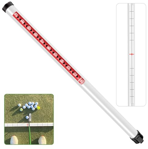 Raccoglitore professionale per palline da golf, tubo in plastica per raccogliere palline da golf, 80 cm