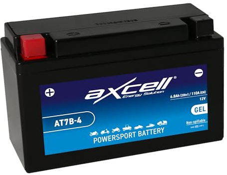 AXCELL Batterie 12V YT7B-4 GEL passend für Suzuki DR-Z 400 SM WVB8 2005-2008