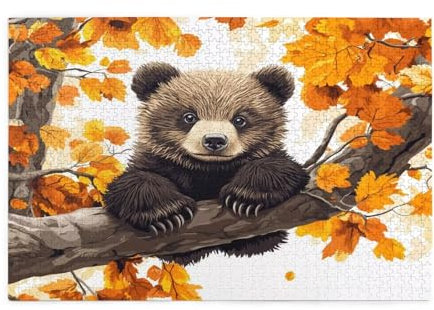 Tragen Puzzle 1000 Teile Erwachsene Baum, Puzzles mit Verpackung Box und Poster, Lustig Stress Abbauen Familien Unterhaltungsspiele für Raumdekoration, Kreative Geschenke für Männer/Frauen 1T-1298