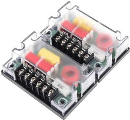 Suoumwa Filtre de Fréquence pour Haut-Parleur 2 Voies 200W, Filtre de Coupure pour Haut-Parleur 200W