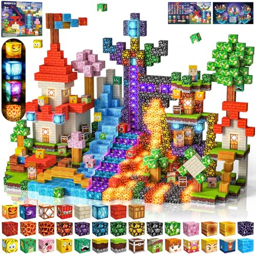 Magnetiska Byggklossar 100 PCS 2CM Magnetic Blocks, 3+ STEM Montessori sensoriska leksaker för 3 4 5 6 7 8 9 10 11 12 8-12 år gamla pojkar och flickor Födelsedagspresenter