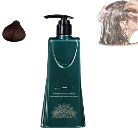 Set di tinture per capelli a lunga durata con formula delicata, colorazione vegetale per coprire i capelli bianchi, kit di tintura per capelli a lunga durata in un unico passaggio (Light Black)
