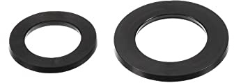 QUARKZMAN Goma Planas Arandelas 30mm 39mm OD 20mm 25mm ID 2,3mm 2,5mm Grueso para Grifo Tubo Agua Manguera, Negro 40 en 1 Juego