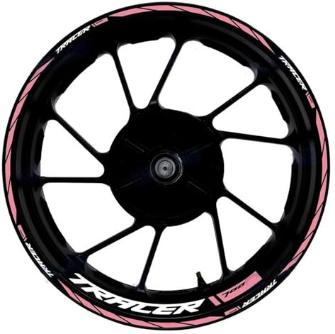 Calcomanías Ruedas Adhesivo Reflectante para Rueda De Motocicleta para Yamaha Tracer 700 TRACER700, Cinta Decorativa 17 Pulgadas Completo Llanta Adesivos Moto(Color 5)