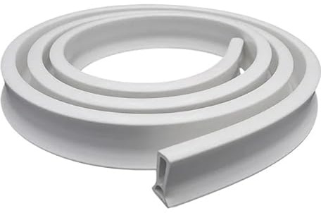 ZHAOQIN Guarnizione Doccia Sottoporta Striscia sigillante autoadesiva for Acqua, 1M Water Stopper, Striscia di separazione tra Asciutto e Bagnato, barriera for Pavimenti in Ambienti umidi