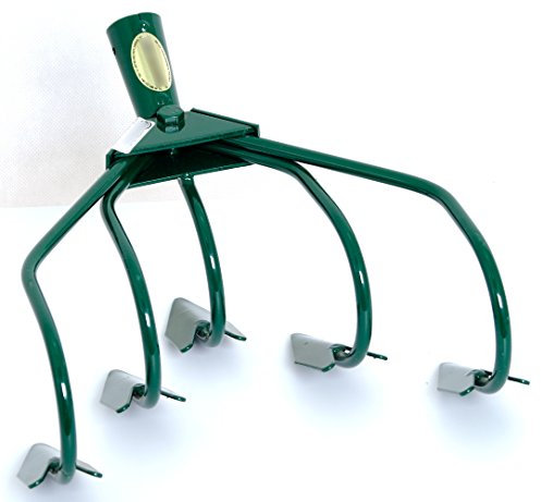 Handgrubber Gartenhacke Grubber Kultivatur Hacke Bodenlüfter Handpflug 5 Schar 265 mm breit K_35