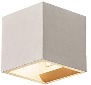 SLV Wandlampe SOLID CUBE für die gemütliche Innenbeleuchtung von Wänden, Flur, Fassaden, Treppen, Eingängen | Up- and Down Wandleuchte, Wand-Beleuchtung, Wand-Strahler | LED G9, max. 25W