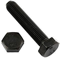 2 Stk Sechskantschraube DIN 961 M24x2x80 Feingewinde annähernd bis Kopf - Stahl