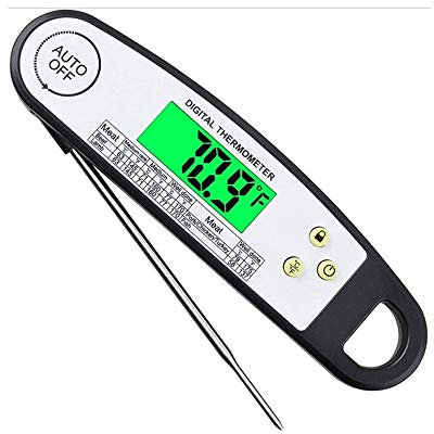XIXIDIAN Termometro da Cucina, retroilluminato Professionale Digitale Digital Leggi termometro a Base di Carne per Cucina, Cucina Alimentare, Grill, Barbecue, Fumatore, Caramelle, Birra, caffè
