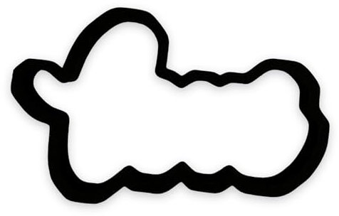 Ausstechform Love Word Outline 12,7 cm