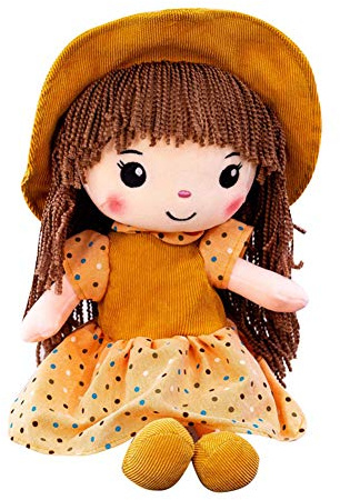 BYNYXI Kuschelpuppe Mädchen, 45cm Weiche Plüschtier, Stoffpuppe, Puppe, Kuschelpuppe, Plüschtier, Plüsch, Spielzeug für Kinder Mädchen ab 1 Jahre, Babypuppe