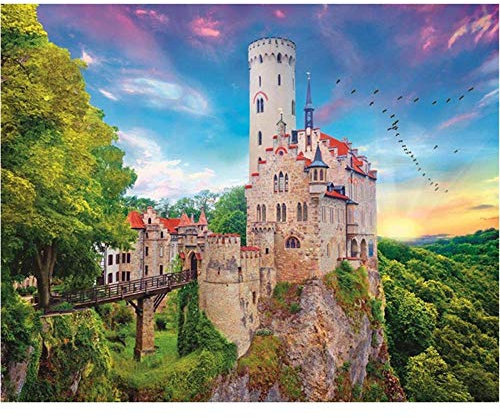 Yingxin34 2000-piece Jigsaw Puzzle for Adults - (Schloss Baden-Lichtenstein, Deutschland) Puzzle 2000-piece Jigsaw Puzzle for Adults-39.17x27.75 Zoll (99.5 x 70.5cm)