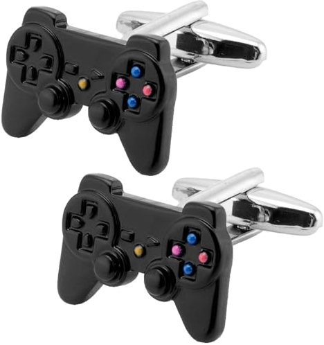 Jonwo Videospiel Kontrolleur Manschettenknöpfe Herren In Geschenkbox | Manschettenknopfsets für Damen und Herren passend für Hochzeit Party Alltag Büro Formal Freizeit Business Anzug und Festkleid