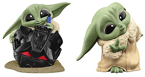 Star Wars Hasbro The Bounty Collection Serie 5, Grogu Figuren 2er-Pack, Helmspaß, Guckguck-Spiel, Spielzeug für Kinder ab 4 Jahren, 5,5 cm, Multi, F5941