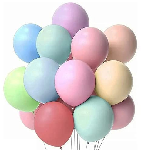 QILZO® 100 unidades Globos de látex Colores Pastel Biodegradable Fabricado en España, Globos para Fiestas, Bodas, Reuniones, Cumpleaños, Bautizos, Photocall, Decoración