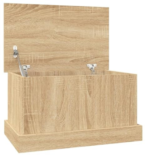 vidaXL Coffre de rangement Chêne Sonoma 50x30x28 cm Bois d'ingénierie