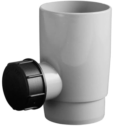 Marley Regenrinnen System Dachrinnenteile DN 75 Fallrohrsystem Grau RAL 7040 Dachrinnenset aus PVC (Regensammler)
