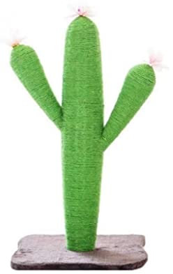 Katzenbaum Kratzbaum Cactus Cat Scratcher Schützen Sie Ihre Möbel Mit Natürlichen Sisal-Kratzbäumen Und -Pads, Katzenkratzbaum katzenkratzbaum (Color : Grün, Size : 80cm)