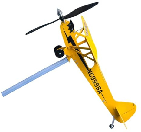 BESPORTBLE Dispositivo De Medición del Viento Veleta De Avión De Metal Veleta 3D Veleta Metalica Veleta De Techo Veleta Decorativa Hilandero De Viento De Metal Exterior Planchar Indicador