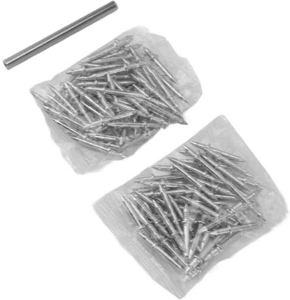 Clavos de Zócalo de Doble Punta, 100 Piezas de Hilo de rodapié de Doble Cabeza, Clavo sin Costuras, Fácil Instalación para Hacer Manualidades