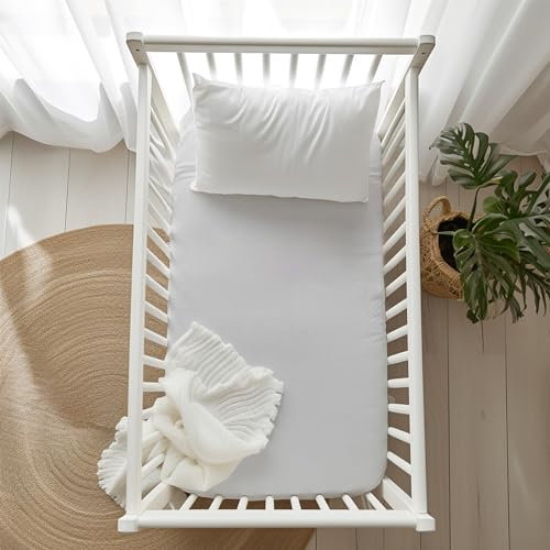 Protector de colchón Rizo Impermeable, Transpirable y Anti Ácaros para Cuna. Sábana Bajera. Fabricado en España. Medidas: 70x140, Altura Ajustable 12 cms con Goma elástica en el Contorno