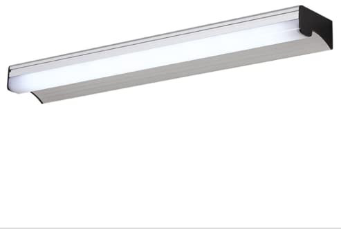 SSNCcNC LED Modern Spiegelleuchte Bad Spiegellampe mit Schalter 45cm 9W Wasserdicht Weißes Licht 6000K Aluminium Make Up Spiegel Licht Wandleuchte für Spiegel Badleuchte Schranklampe