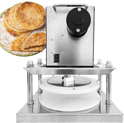 SACLMD Electric Pizza Dough Press Machine, Automatic, Stainless Steel, 7kg