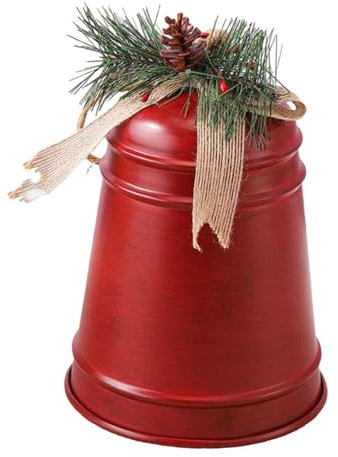 Harilla Weihnachtsglocke zum Aufhängen, Ornament, Charm-Anhänger, Weihnachtsbaum, hängende Dekoration, Weihnachtsbaum-Dekor für Festival, Restaurant, Hof, Rot Groß