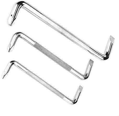 Jeu de 3 Tournevis Coud¨¦s ¨¤ Double T¨ºte ¨¤ Angle Droit en Forme de Z, Ces Tournevis Sont Robustes et Fiables pour durer. Tournevis en Forme de Z Tournevis ¨¤ Angle Droit en Forme