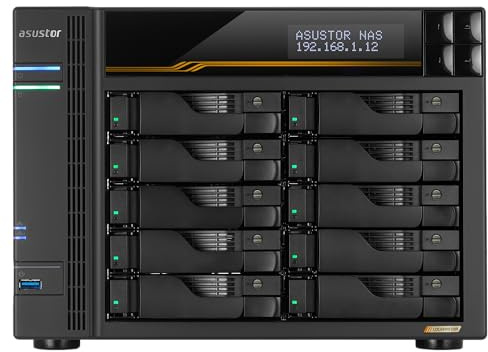 Asustor Lockerstor 10 Gen3 AS6810T, 10-Bay NAS-System