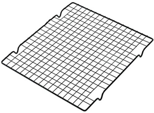 Schwarzer Backofen-Gitterrost: Mehrzweck-Kühl- und Backblech - 28 x 25 cm