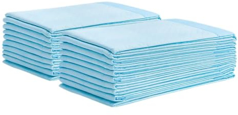 VICASKY Einweg Wickelunterlagen Einweg Bettauflagen 100 Stück Saugfähige aus Vliesstoff und Zellstoff Weich und Praktisch für Babys Senioren für Zuhause und Unterwegs