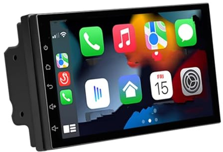 Telecamera Retromarcia Auto Carplay Android Auto Radio Lettore Multimediale 2 DIN Da 7/9 Pollici Touch Screen IPS Aux Bluetooth USB Mirror Link Universale(7inch)