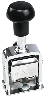 BRGD Numeratore Automatico, 7 Cifre Conchiglia in Lega di Zinco Numero di Salto Automatico Macchina con Timbro per Servizi Bancari, Contabilità e Documentazione
