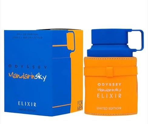Odyssey Mandarin Sky Elixir Eau de Parfum 100ml | Fragancia Masculina Cítrica-Amaderada con Notas de Mandarina, Tonka y Ambroxan | Perfume Duradero y Elegante