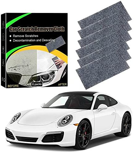 Nano Sparkle Cloth, Mehrzweck-Kratzerreparatur-Poliertuch, Auto-Kratzer-Entferner-Tuch, einfach zu reparierende Lackkratzer, Wasserflecken und Oberflächenpolitur (6 Stk)