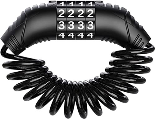 Sicherheitsschloss, digitales Kombinationsschloss, 1 x langlebiges Diebstahlschutz-Helmschloss, 4-stelliges Passwort, Fahrradschlösser for Roller, Motorrad, tragbares Mtb-Rennrad, Schlosskabel for Mot