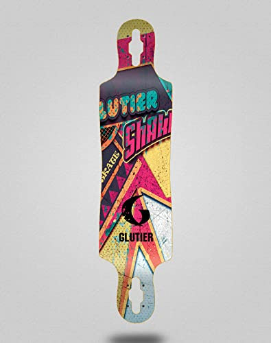 Glutier Skate Skateboard Longboard Deck 40x9 Drop Pop Shake