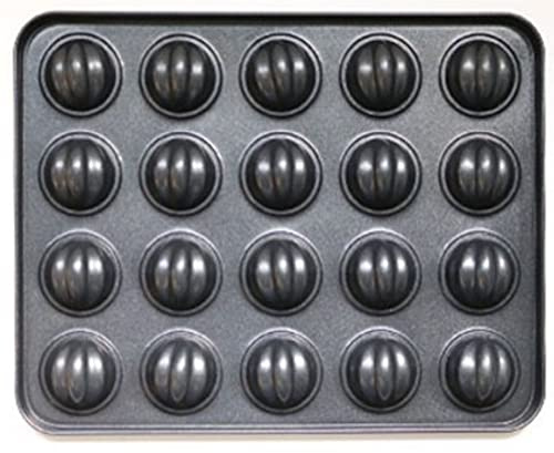 PALPLUS WALNUT Pans for Baking 20-Cavity Cake Pan Non-Stick Bake-ware Mold for Oven Baking Champagne Gold For Baking Decorating