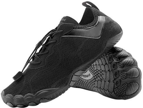 Freiluftkind Kokoda Barefoot Shoes Antiscivolo (Nero/Misura 35) – Il Scarpe Barefoot Perfetto per la Tua Avventura – Scarpe Barefoot Uomo e Donna