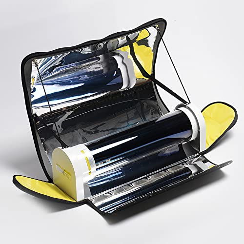 Tragbarer Solarofen, Outdoor-Ofen, Campingkocher, 4,5 l, rauchfreier Lebensmittelkocher mit großer Kapazität, 20–30 Minuten. Die Temperatur im Ofen kann 140–160 ° erreichen, zum Camping oder Wandern