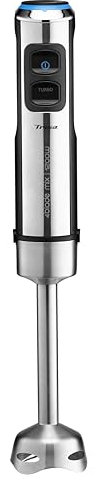 Trisa Stabmixer, 1200W, Edelstahl Pürierstab, Hand Blender mit 4-Klingen-Cutter, variable Geschwindigkeitssteuerung, Turbo-Funktion, ergonomischer Griff, 4Blade Mix