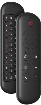 Fiorky M5 Fly Air Mouse Remote Control Rechargeble 2.4G+BT5.2 Mini Wireless Keyboard Flying Mouse Remote 7 Color Backlit Motion Sensing for Android TV Box PC