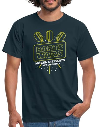 Spreadshirt Darts Wars Mögen Die Darts Mit Dir Sein Männer T-Shirt, L, Navy