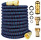 SONGYUKA Garden Water Hose 3/4 Expandable Magic Flexible Garden Hoses High Pressure Washing Hose Pipe Plastic for Watering Lawn Replace Hose(Black&Blue 75FT)