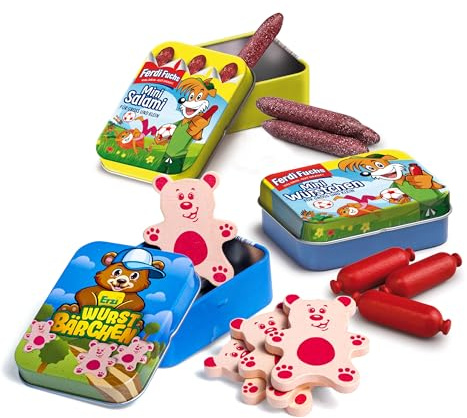 Erzi 06004 Set Kinderwurst aus Holz, Kaufladenspielzeug für Kinder | Kaufmannsladen, Rollenspiele, Kreative Spielwelten gestalten